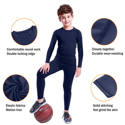 - HOPLYNN Kids Long Johns Leggings & Top Baselayers -