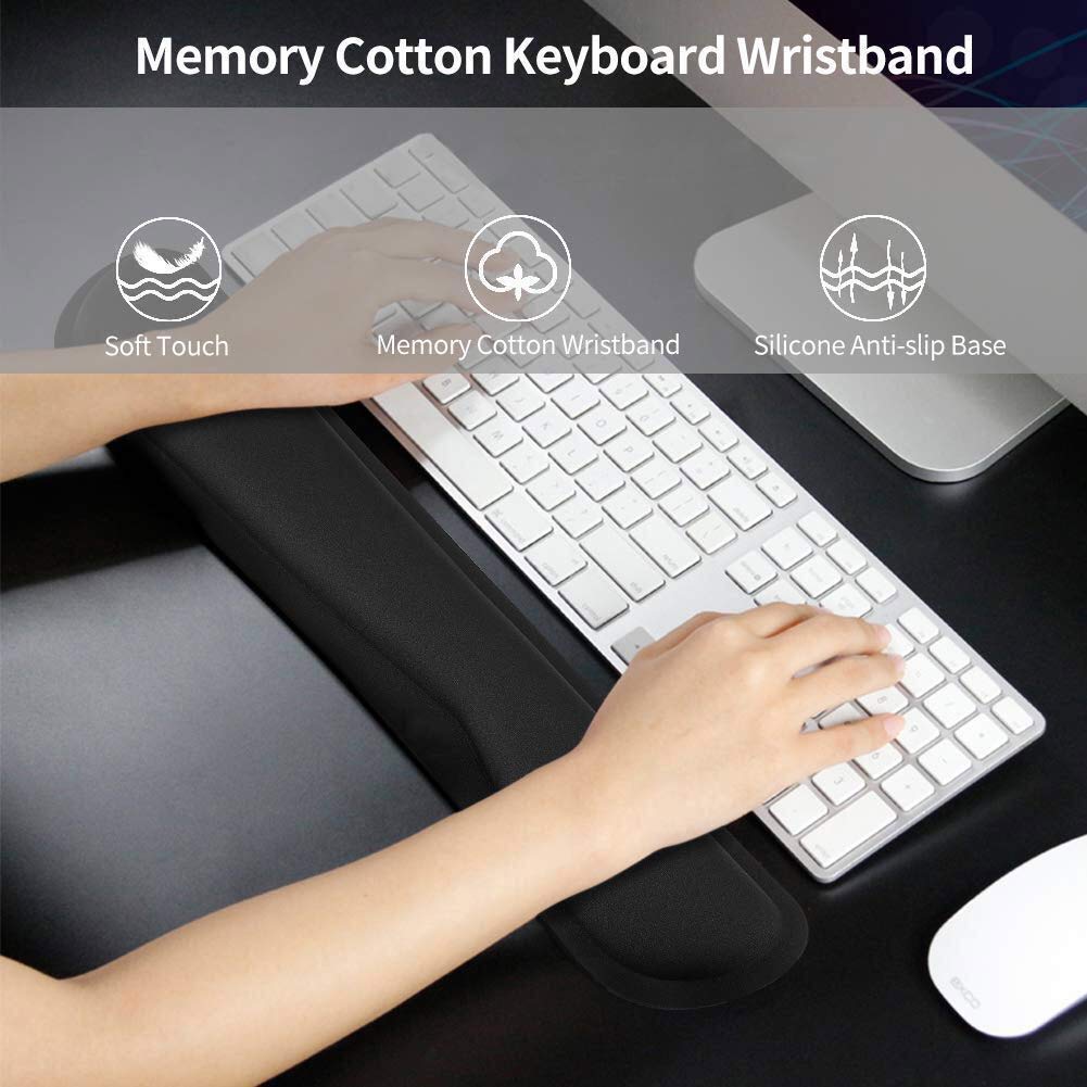 - URMI Keyboard Wrist Rest Pad, Mouse and Keyboard With Wrist Support Pad Set -