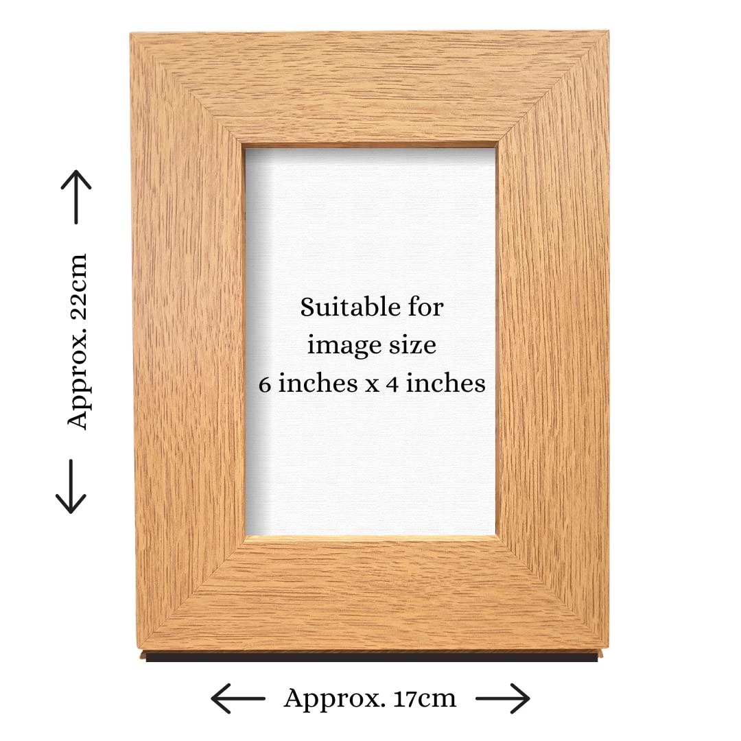 - Second Ave Oak 6x4 Portrait Picture Photo Frame | Dad Heart Gift | Father's Day -