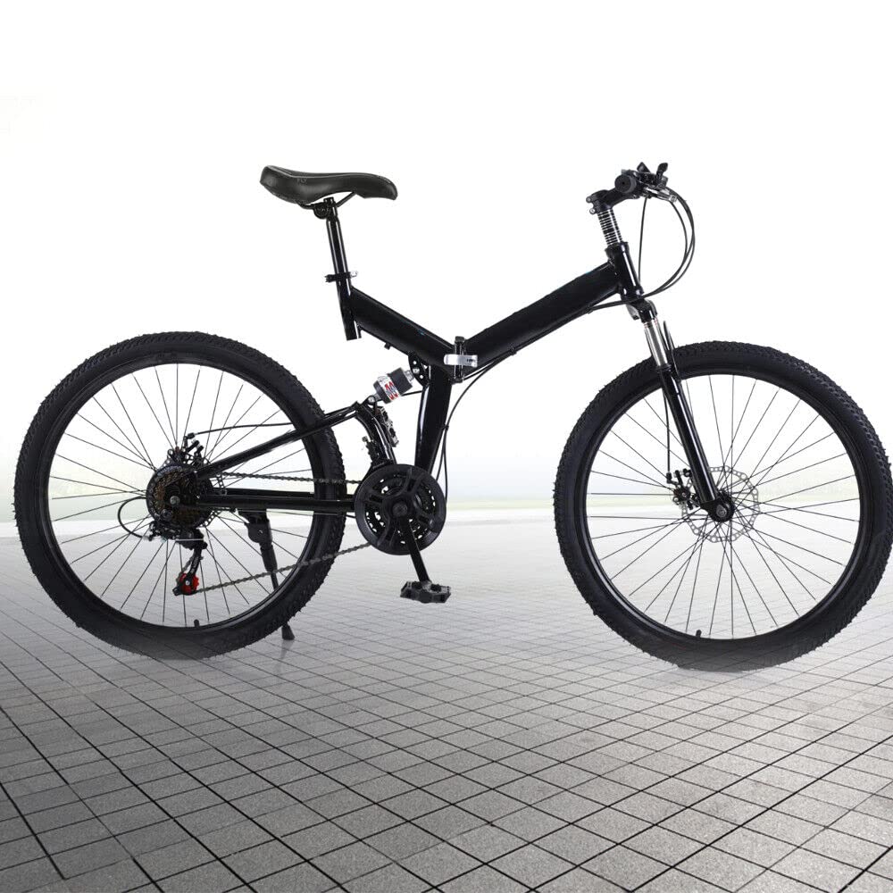 - MINUS ONE Folding Mountain Bike | 26in Mountain Bike 21 Speed Large Size -