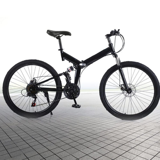- MINUS ONE Folding Mountain Bike | 26in Mountain Bike 21 Speed Large Size -