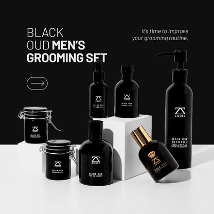 - ZOUSZ Black Oud Beard Balm for Men with Shea Butter