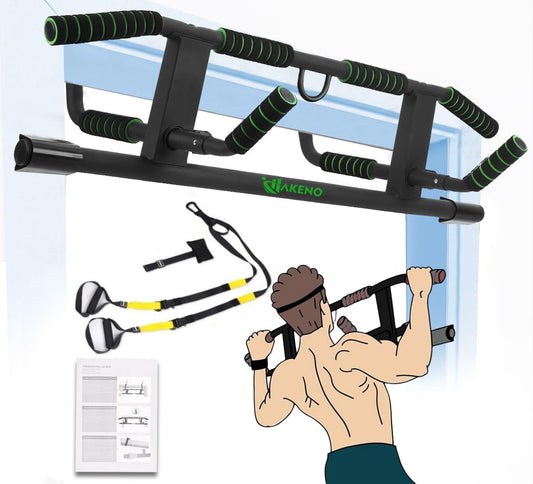 - Pull Up Bar For Doorway | Pull up bar With Enhanced Smart Hook Angled Grip -