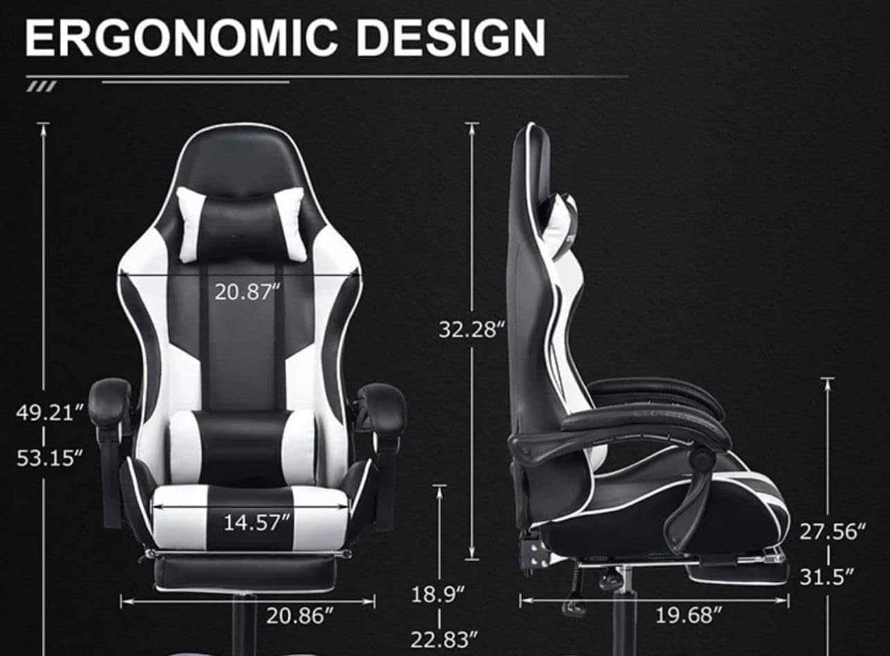 - Gaming Chair | Ergonomic Computer Chair | Office Chair | Desk Swivel Chair -