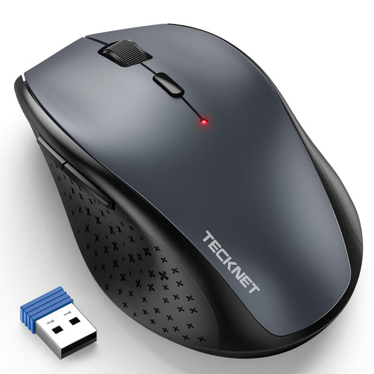 - TECKNET Wireless Mouse for Laptop | 4800 DPI Optical Computer Mice -