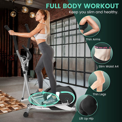 - Dripex Cross Trainers Magnetic Elliptical Machine | 8 Level Adjustable Resistance 6KG Flywheel | Pulse Sensor | LCD Monitor -