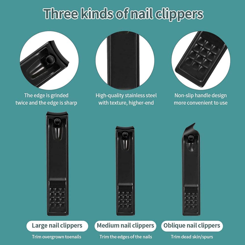 - Nail Clippers | Professional Manicure Set Nail Grooming Kit -