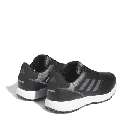 adidas Mens S2G SL Golf Shoes Black/Grey/Silv 8