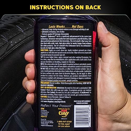 - Meguiar's G7516EU Endurance Long Lasting High Gloss Black Tire Gel -