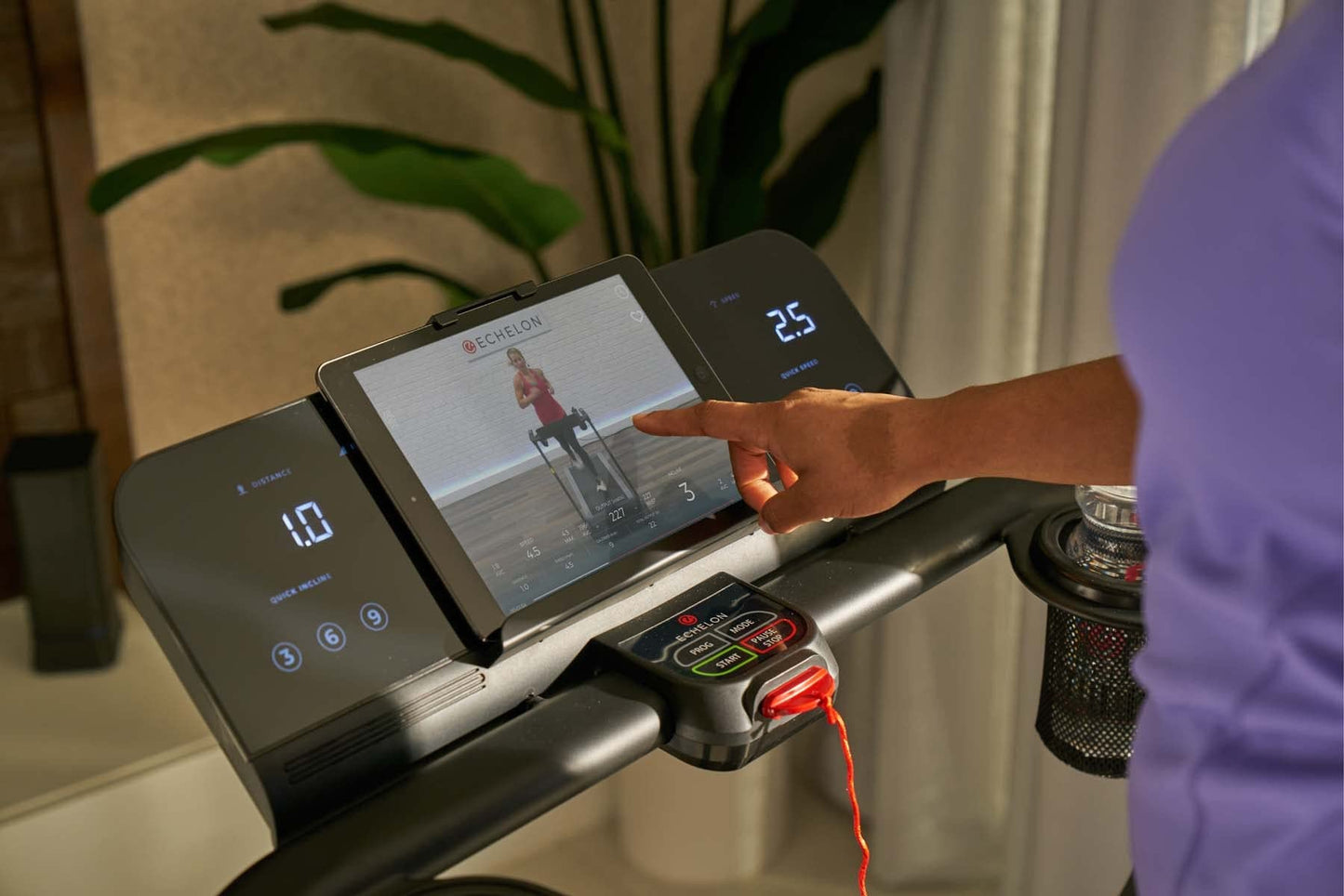 - Echelon Stride Auto-Fold Connected Treadmill | 45 days free Echelon membership -