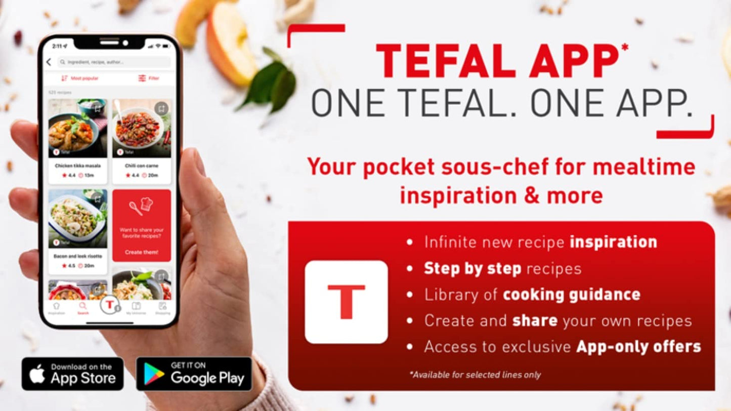 - Tefal | Cook4Me+ CY851840 One-Pot Digital Pressure Cooker | 6 Litre/Black and Stainless Steel -