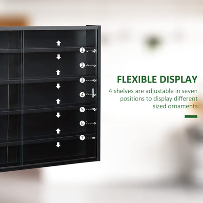 - HOMCOM 5-Tier Wall Display Shelf Unit Cabinet -
