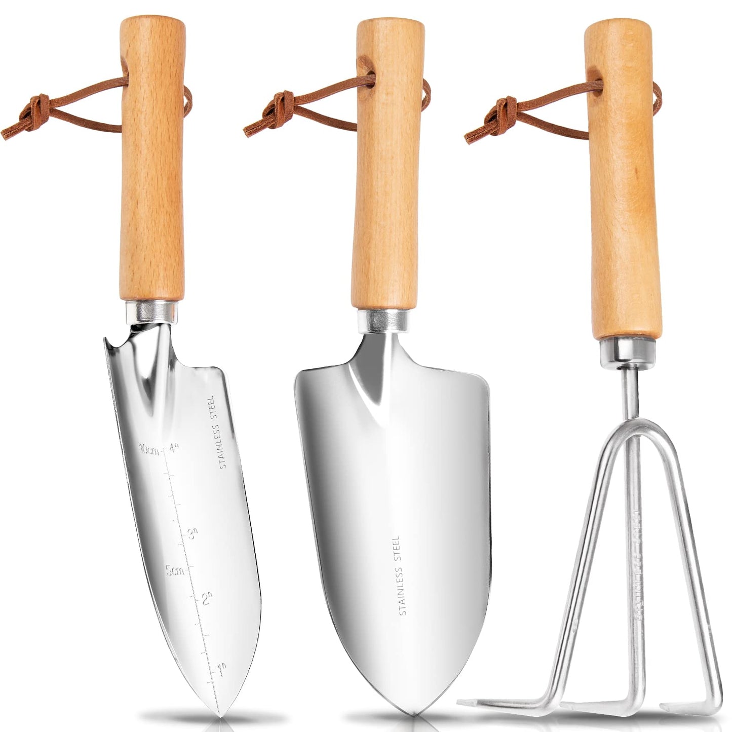 - Grenebo Gardening Tools | 3-Piece Heavy Duty Garden Hand Tools Set -