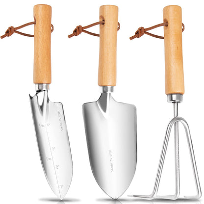- Grenebo Gardening Tools | 3-Piece Heavy Duty Garden Hand Tools Set -