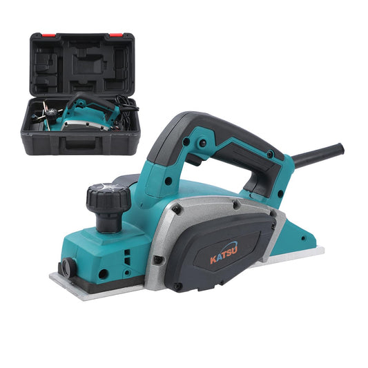 - KATSU Electric Planer | 600W | Handheld Corded Wood Planer with 82mm Planing Width -