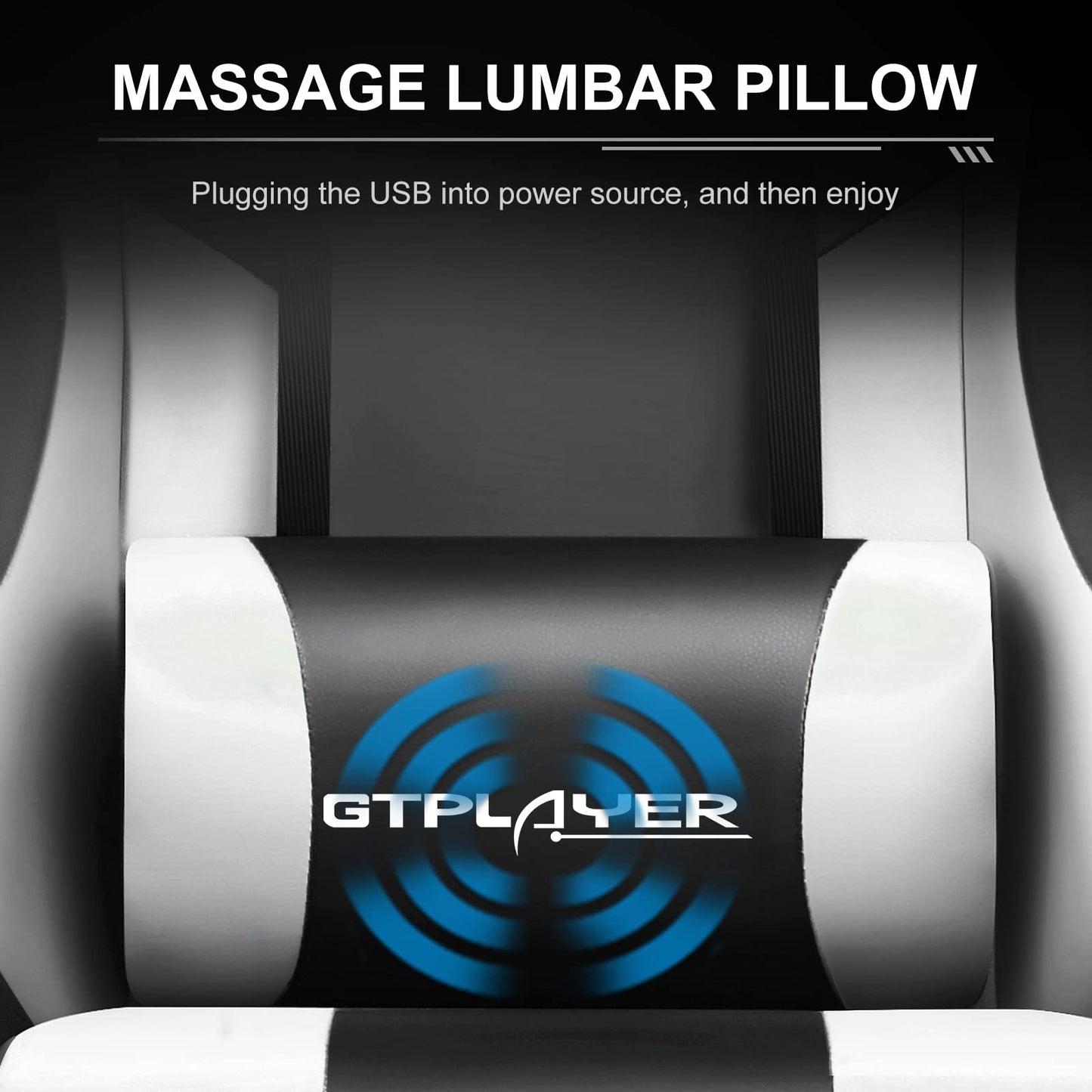 - GTPLAYER Gaming Chair | Massage Ergonomic Computer Chair | With Footrest -