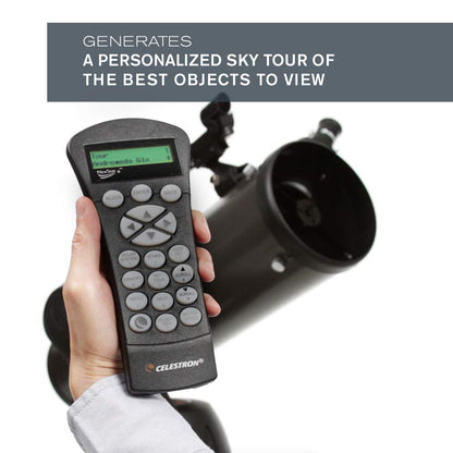 Celestron 31145 NexStar 130SLT Portable Computerised Newtonian Reflector Telescope with Quick-release Fork-arm Mount, Accessory Tray and 'Starry Night' Special Edition Software, Grey