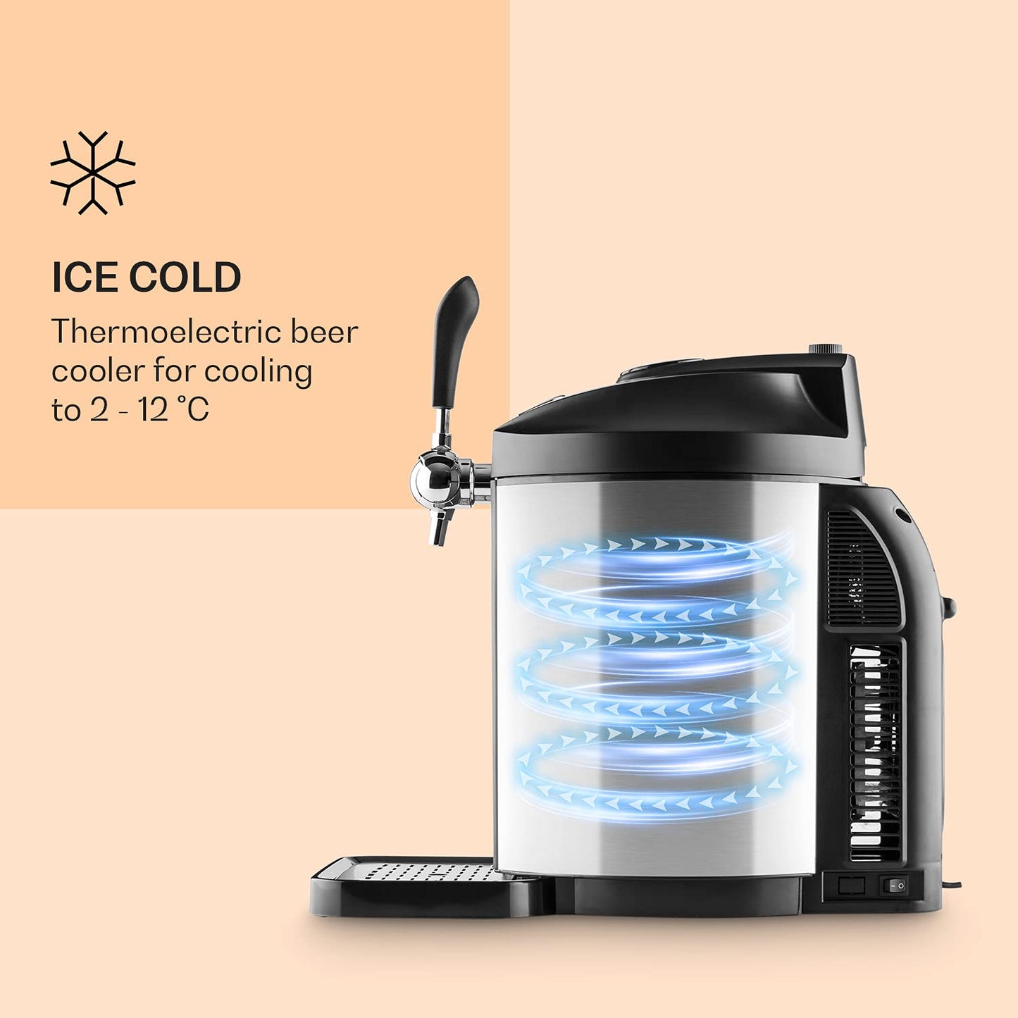 - Klarstein Skal Beer Dispenser | Thermoelectic Beer Cooler |  Beer Machine -