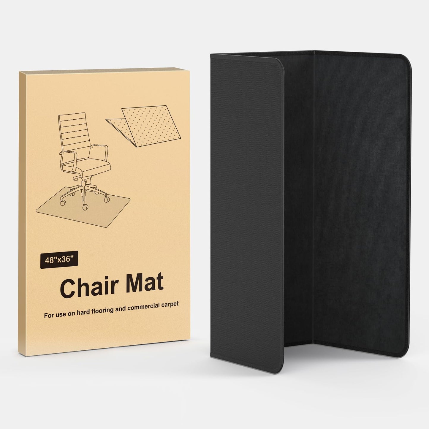 - Heavy Duty Office Chair Mats | Carpeted and Hardwood Floor | 120 x 90 cm | Carpet Protector Chair Mat -