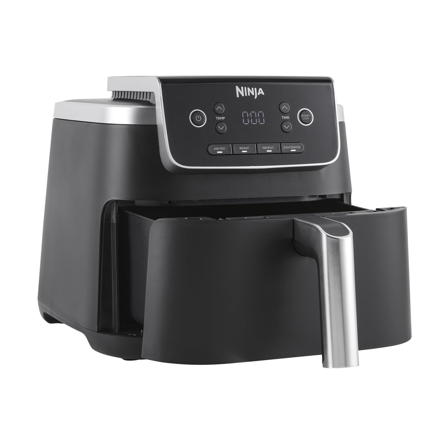 - Ninja Air Fryer PRO | 4.7L | Single Drawer | 4-in-1 | Air Fryer | Black -
