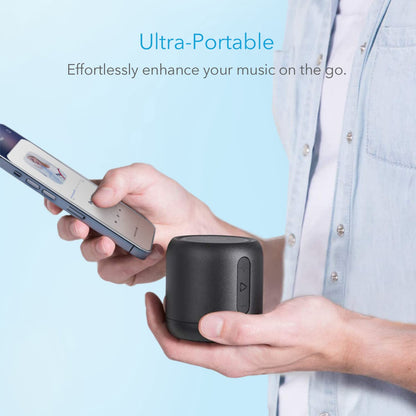 Anker Soundcore mini, Super-Portable Bluetooth Speaker with 15-Hour Playtime, 66-Foot Bluetooth Range, Wireless Speaker with Enhanced Bass, Noise-Cancelling Microphone, for Outdoor, Travel, Home