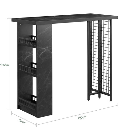 - SoBuy FWT100-SCH | Kitchen Breakfast Bar Table | Dining Table Coffee Bar -