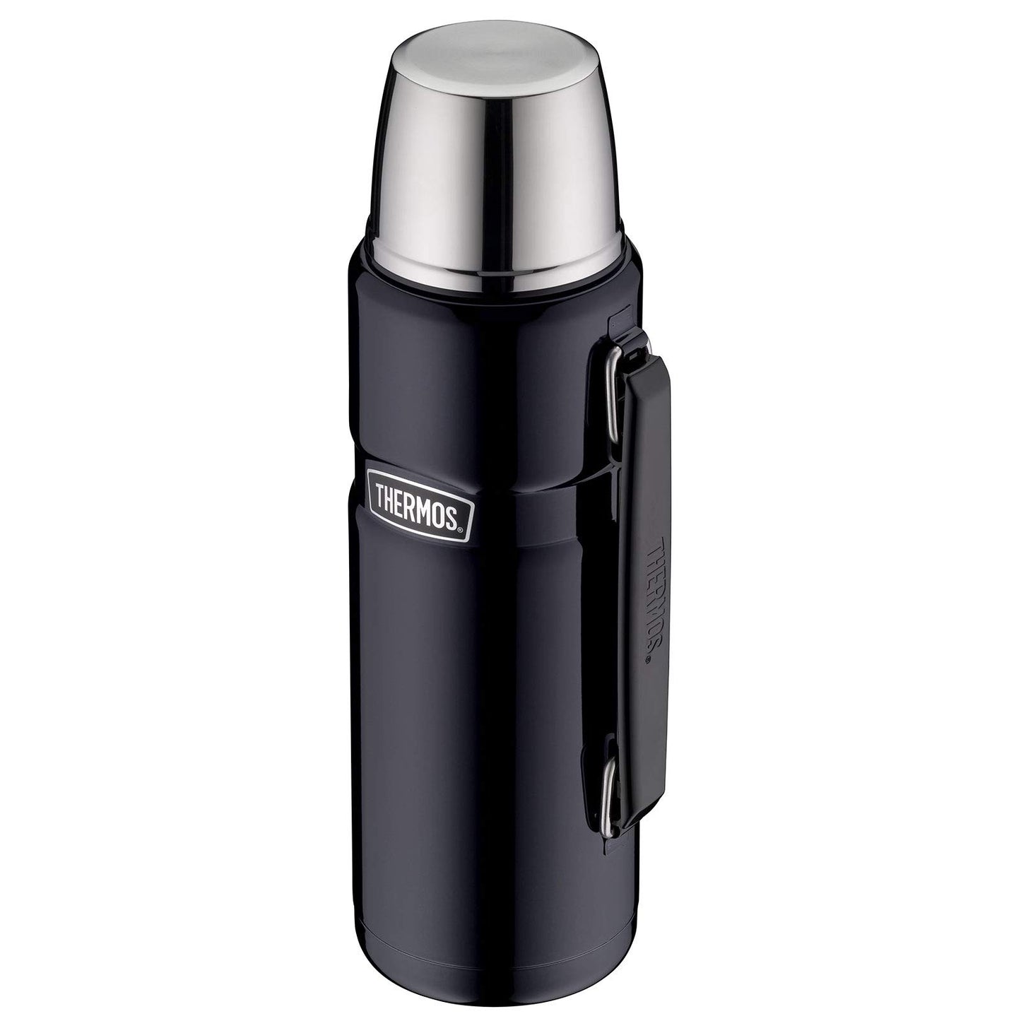 - Thermos Stainless King Flask | glossy black | 1.2 L |33.6 x 11.99 x 33.6 cm -