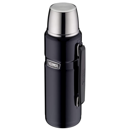 - Thermos Stainless King Flask | glossy black | 1.2 L |33.6 x 11.99 x 33.6 cm -