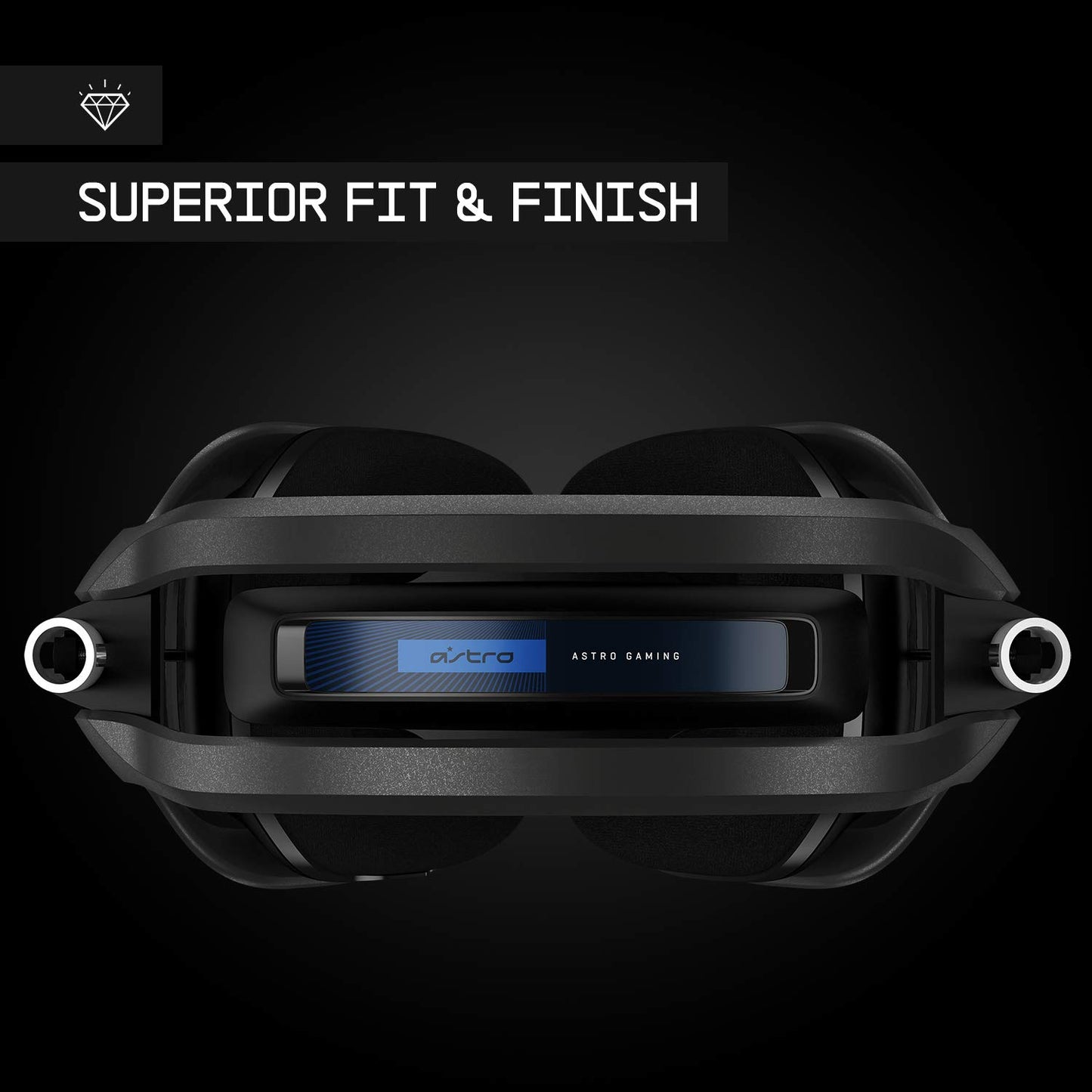 ASTRO Gaming A40 TR Wired Gaming Headset, ASTRO Audio V2, Dolby ATMOS, 3.5mm Audio Jack, Swappable Mic, for PS5, PS4, PC, Mac, Nintendo Switch, Mobile - Black/Blue