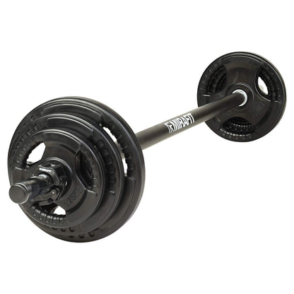 - Mirafit Black 20kg Studio Pump Set | For Aerobic Weights Exercise -