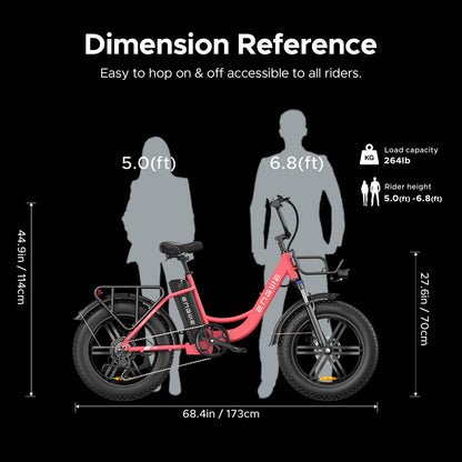 - ENGWE MTB Electric Bike for Adults 20" Fat Tire E-Bike with 48V 13AH Battery | 7-Speed | Dual Shock Absorber Perfect for Commuting and Off-Road Adventures -