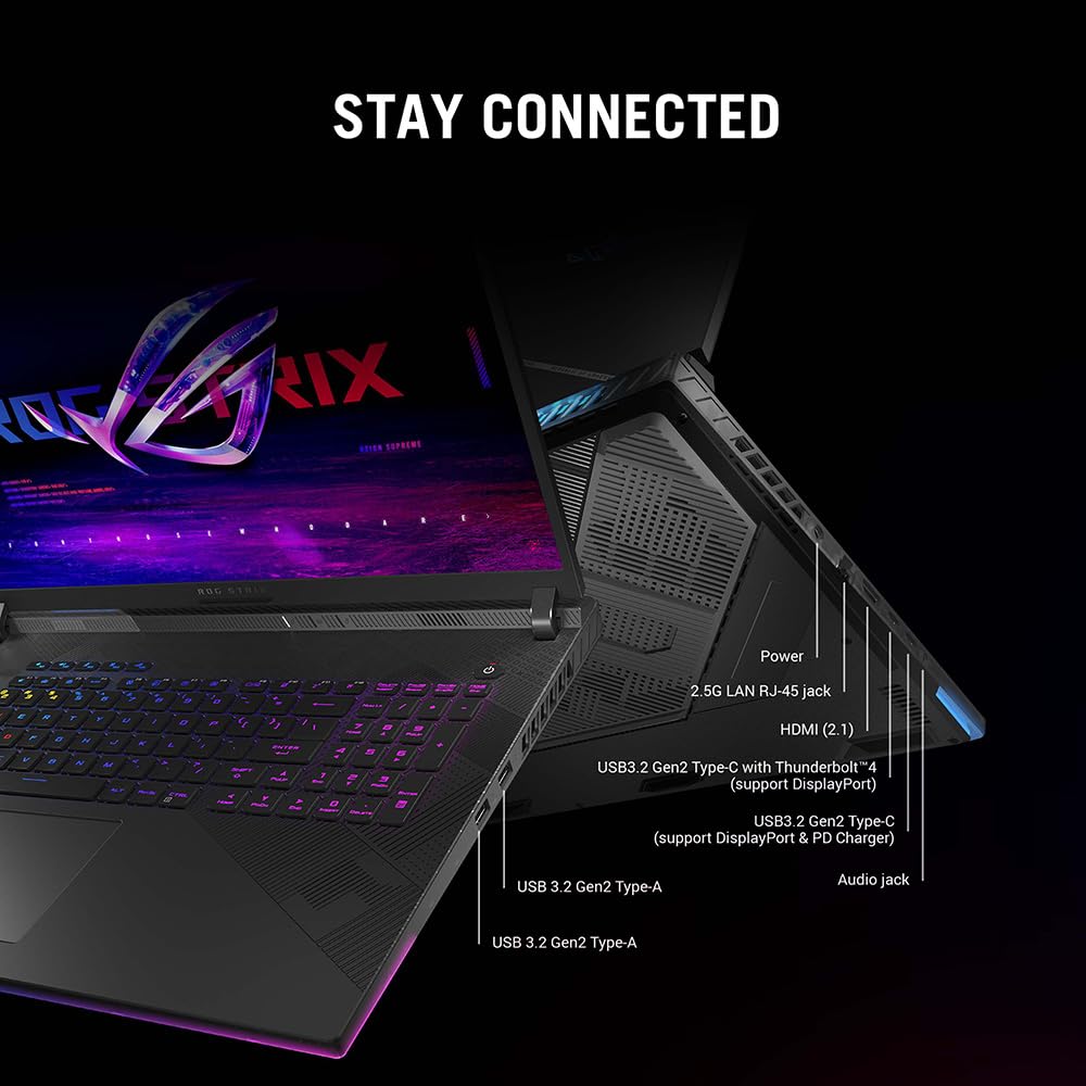 ASUS ROG Strix SCAR 18 G834JYR 18.0" WQXGA 240Hz 1100 nits Gaming Laptop (Intel i9-14900HX, NVIDIA GeForce RTX 4090, 32GB RAM, 2TB SSD, Windows 11 with 3 Months Game Pass)