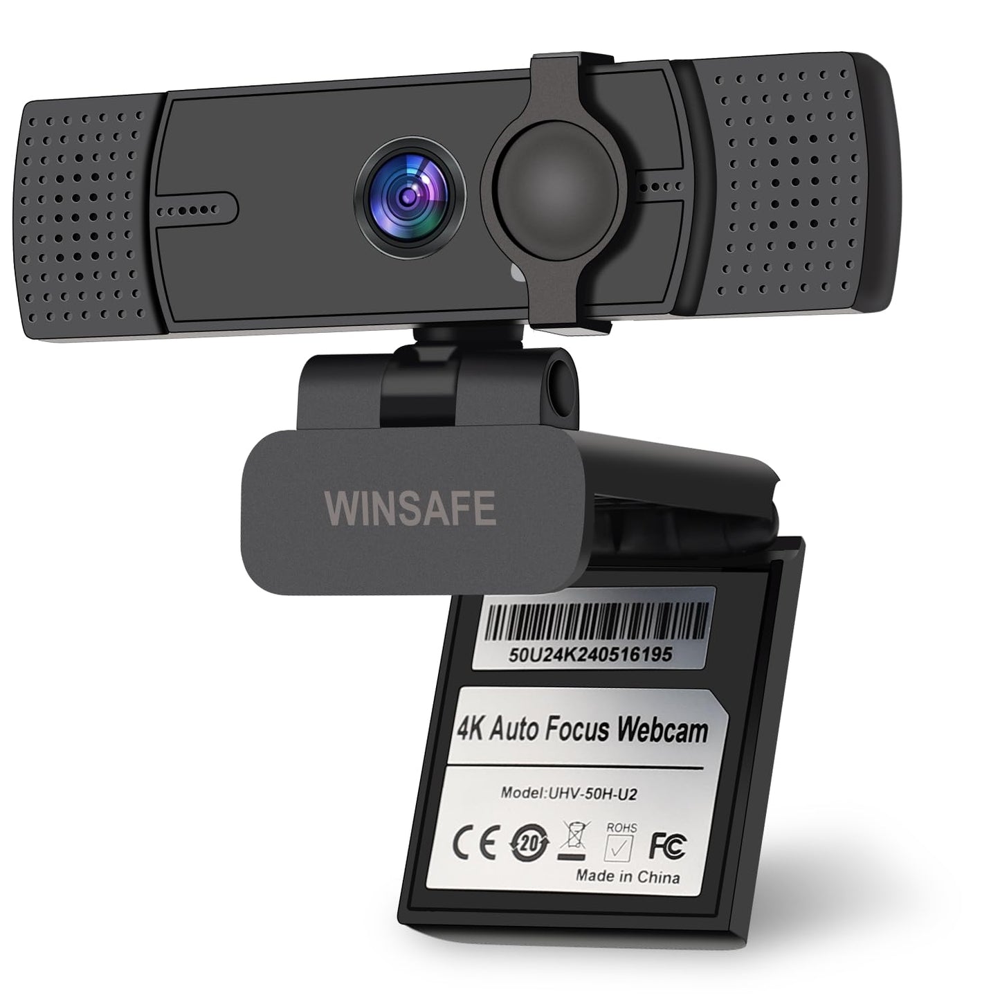 - WINSAFE Webcam 4K, Ultra HD Video Calling