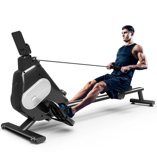 - Jupgod 16 Levels | Adjustable Magnetic Rowing Machine | Phone Holder -