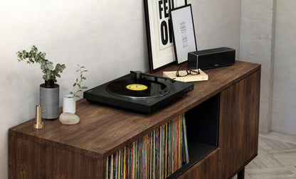- Sony PS-LX310BT Bluetooth Turntable with built-in Phono Pre-Amp | 2 speeds and 3 gain modes | Black -