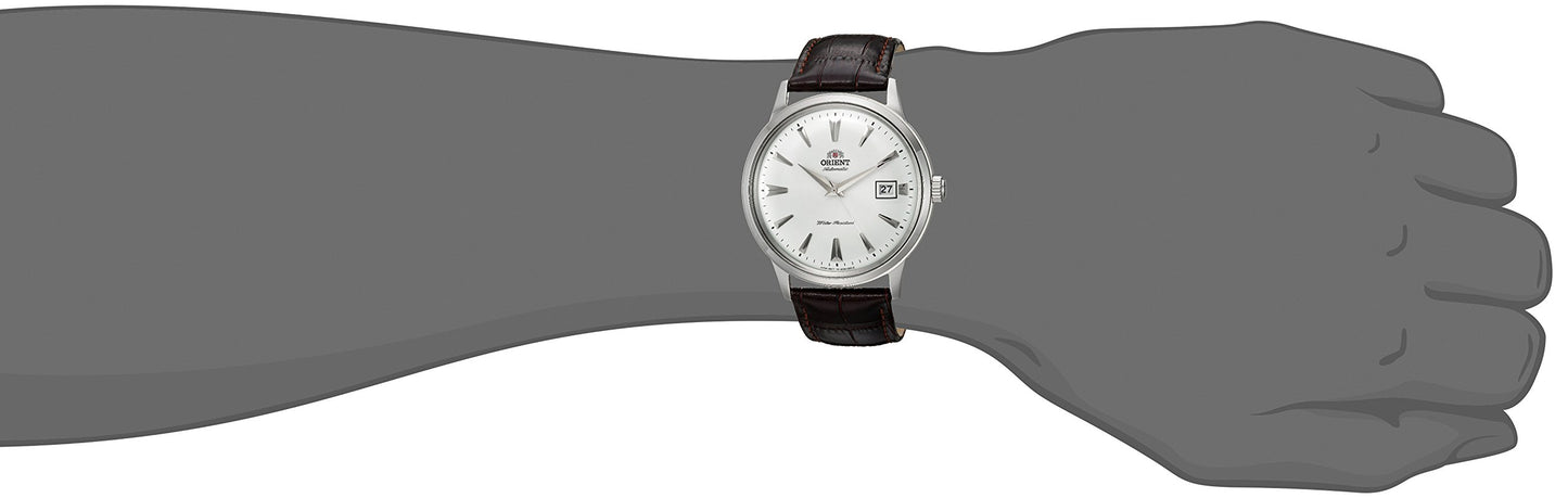 - Orient Men Analog Japanese Automatic Watch with Leather Strap -