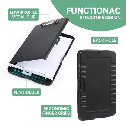 - DMFLY Clipboard | Heavy Duty Clip Boards With Pen Holder | A4 Plastic Clipboards -