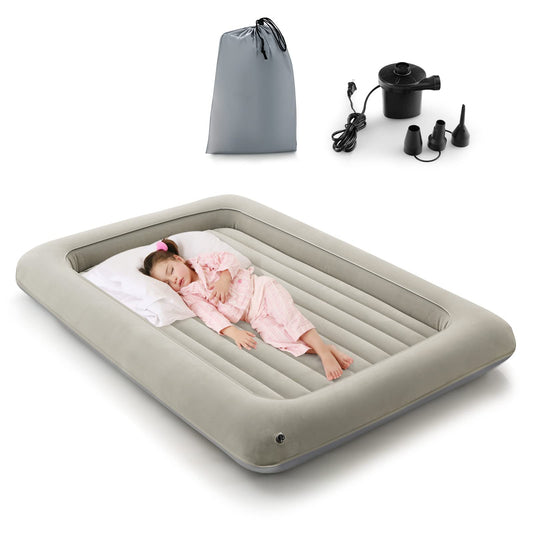 - Maxmass Kids Inflatable Travel Bed | Portable Air Mattress with Electric Pump -