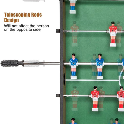 - HLC 4FT Folding Football Table | Foosball Soccer Indoor Game Table -