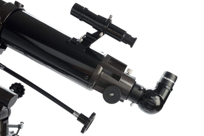 Celestron 21048 PowerSeeker 80EQ Refractor Telescope - includes Two Eyepieces, Erect Image Diagonal, 3x Barlow Lens, Height-adjustable Tripod and Deluxe Accessory Tray, Black