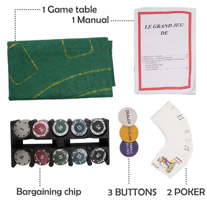 - Poker Chip Set for Texas Holdem | Blackjack 200 Chips Poker Set | 200 pcs -