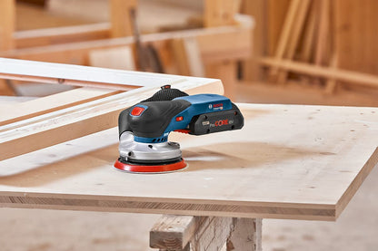 Bosch Professional 18V System GEX 18V-125 Cordless Random Orbit Sander (incl. Sanding disc (125 mm), 1x Sanding Paper, dust Bag, Without Rechargeable Batteries and Charger, in L-BOXX 136)
