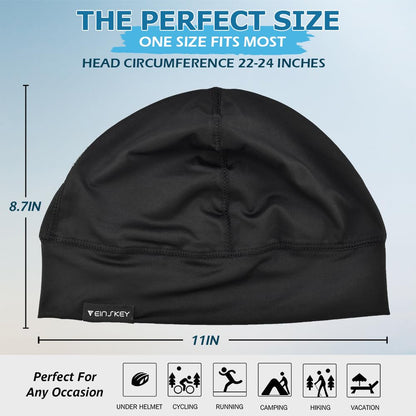 - EINSKEY Cooling Skull Cap Beanie Hat | 2-Pack Moisture Wicking Wave Cap -