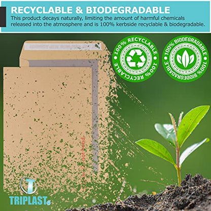 - Triplast Manilla Hard Board Back Envelopes | Pick Qty & Size: 10 x A4 C4 (324x229mm) -