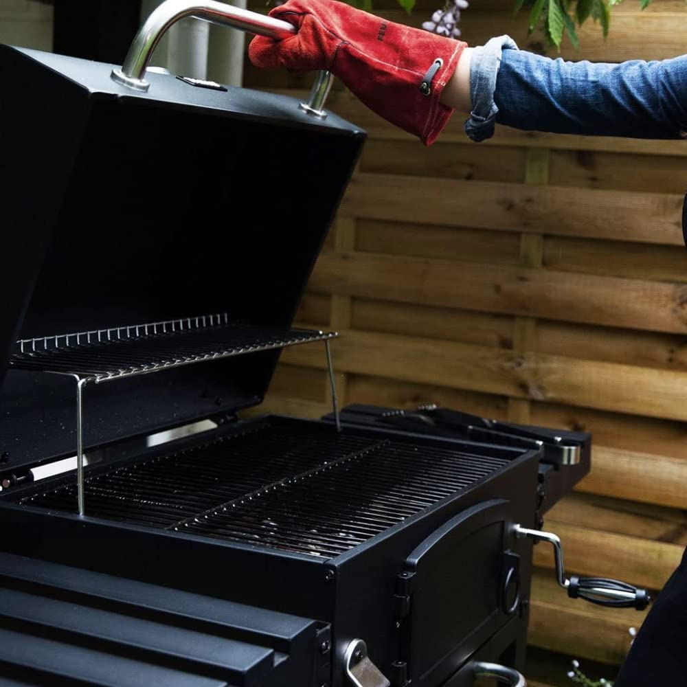 CosmoGrill Outdoor XL Smoker Barbecue Charcoal Portable BBQ Grill Garden