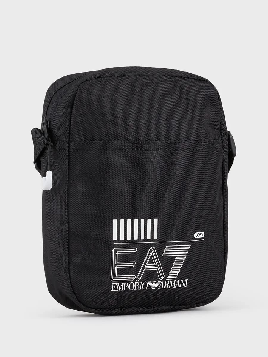 - Emporio Armani EA7 men crossbody bags black | white logo -