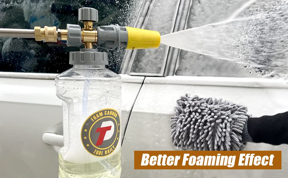 - Tool Daily Foam Cannon | Adjustable Foam Blaster | Snow Foam Lance -