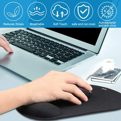 - Kigos Mouse Pad Wrist Rest | Large Keyboard Wrist Rest Support & Mouse Pad Set -