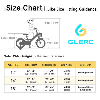 - Glerc Bubble 12 Inch Kids Bike | 1 2 3 4 Years Old -