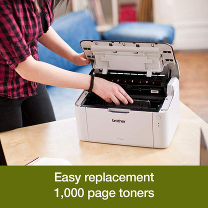 Brother HL-1110 Mono Laser Printer - Single Function, USB 2.0, Compact, A4 Printer